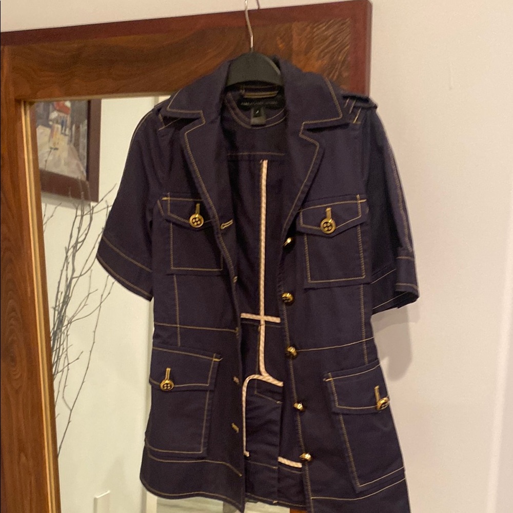 Navy Blue Short Sleeve Women’s Jacket